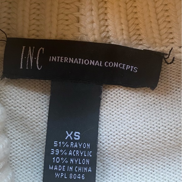 INC Cream Shawl Collar Cardigan - Size XS - Picture 8 of 16